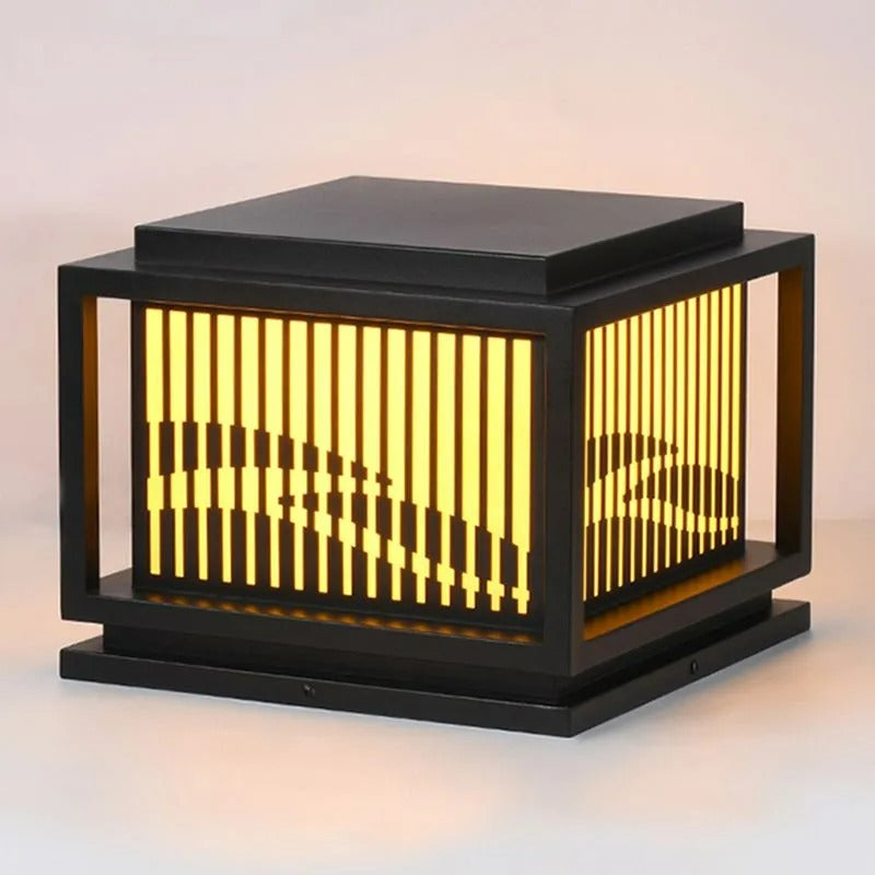 Ray Vintage LED Outdoor Light Post, Metal, Patio/Porch - Lamp Outdoor