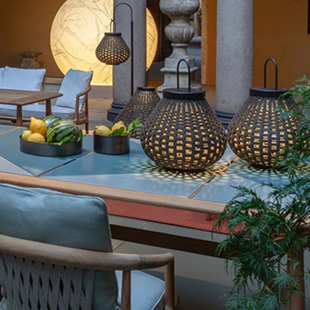 Ritta Vintage Lantern Metal Floor Lamp Outdoor - Letslighting