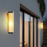 Ray Modern Semi-Cylindrical Metal Glass Outdoor Wall Lamp - Lamp Outdoor