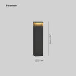 Ray Metal Rectangular Solar Outdoor Path Light - Lamp Outdoor