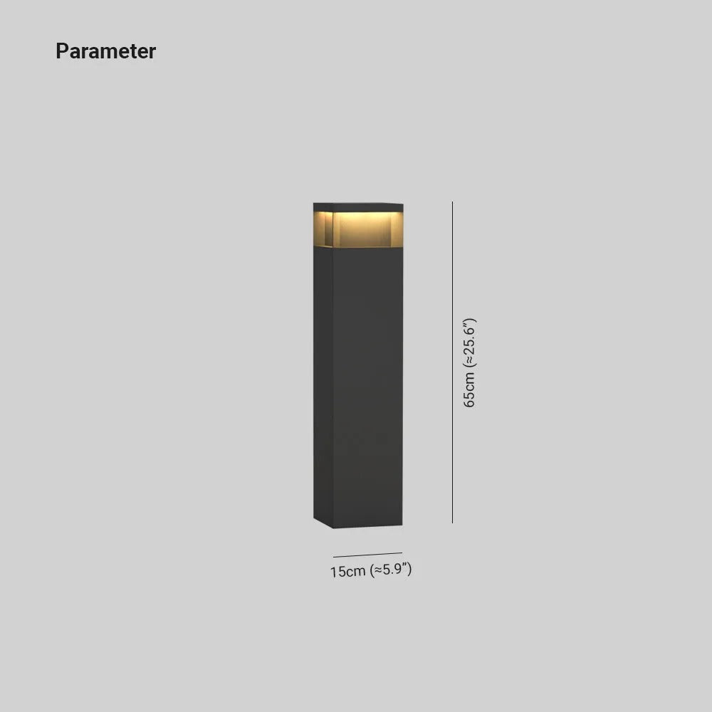 Ray Metal Rectangular Solar Outdoor Path Light - Lamp Outdoor