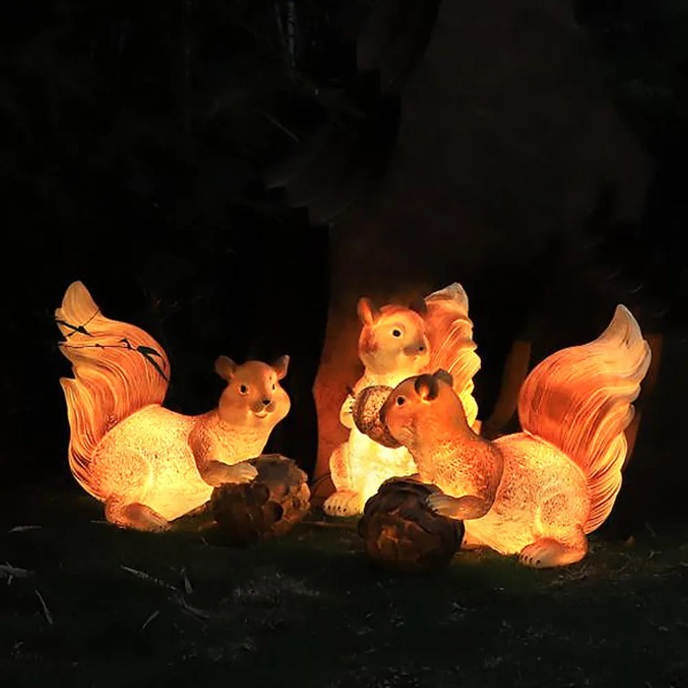 Aria Decorative Squirrel Solar Resin Outdoor Light - Letslighting
