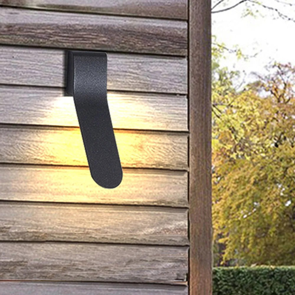 Ray Minimalist Tilt Linear Metal Outdoor Wall Lamp - Lamp Outdoor