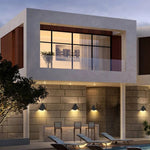 Ray Minimalist Triangle Metal Outdoor Wall Lamp Balck - Lamp Outdoor