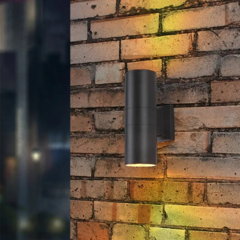 Ray Minimalist Double-headed LED Outdoor Wall Lamp Metal Glass Garden Corridor - Letslighting