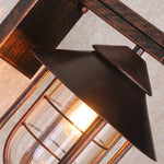 Epoch Vintage Lantern Shaped Metal Outdoor Wall Lamp - Lamp Outdoor