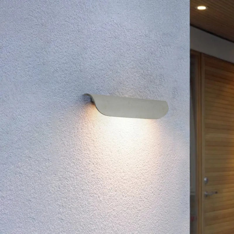 Ray Modern Curved Waterproof LED Outdoor Wall Lamp Metal Garden Corridor - Letslighting