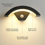 Ray Nordic Arc Metal LED Outdoor Wall Lamp - Letslighting