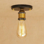 Frances Rustic Retro Metal Flush Mount Ceiling Light - Lamp Outdoor