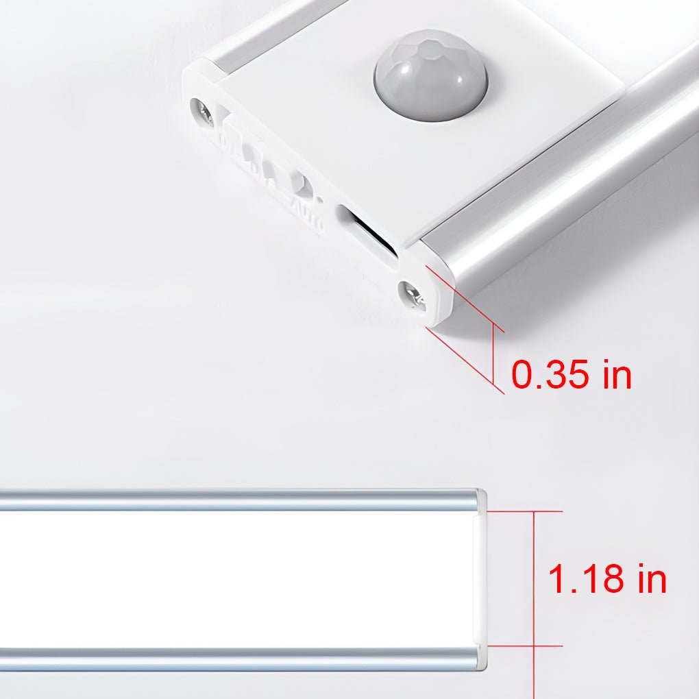 Rechargeable Battery Operated Wireless LED Under Cabinet Wall Light with Motion Sensor - Lamp Outdoor