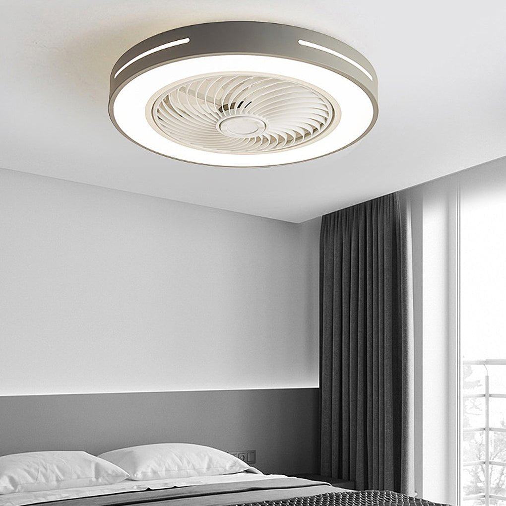 Inverter Bladed Ceiling Fans Light Intelligent Ceiling Fan Lamp with Remote Control Wind-guiding - Lamp Outdoor
