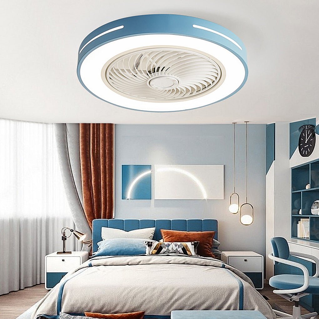 Inverter Bladed Ceiling Fans Light Intelligent Ceiling Fan Lamp with Remote Control Wind-guiding - Lamp Outdoor