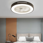 Inverter Bladed Ceiling Fans Light Intelligent Ceiling Fan Lamp with Remote Control Wind-guiding - Lamp Outdoor