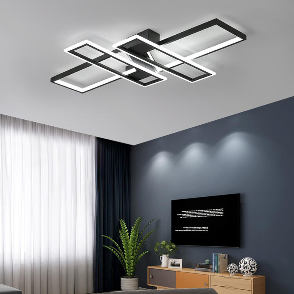 4 Rectangle LED Modern Ceiling Lights Flush Mount Lighting Ceiling Lamp - Lamp Outdoor