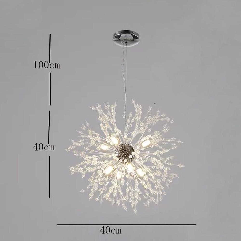 Innovative Modern Globe Design dandelion Chandelier Crystal Metal Ceiling Light - Lamp Outdoor