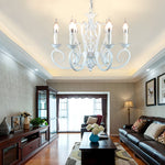 Iron Black Farmhouse Chandelier Candelabra Chandelier Living Room Light Fixtures - Lamp Outdoor