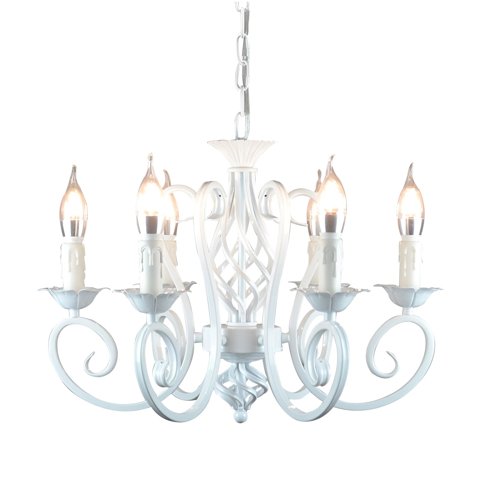 Iron Black Farmhouse Chandelier Candelabra Chandelier Living Room Light Fixtures - Lamp Outdoor