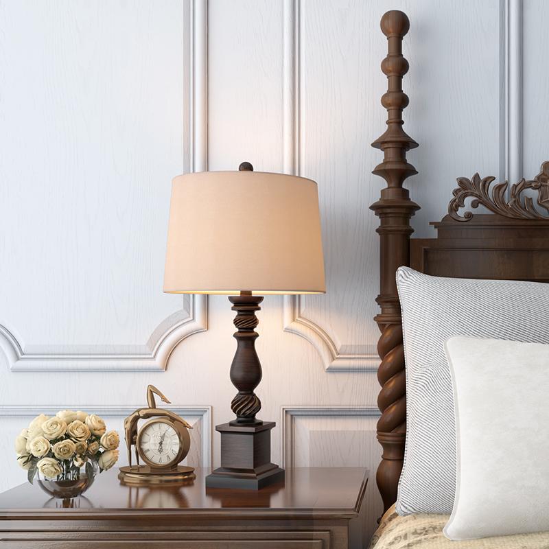 24 inch Rustic Bronze Resin Traditional Table Lamp - Lamp Outdoor