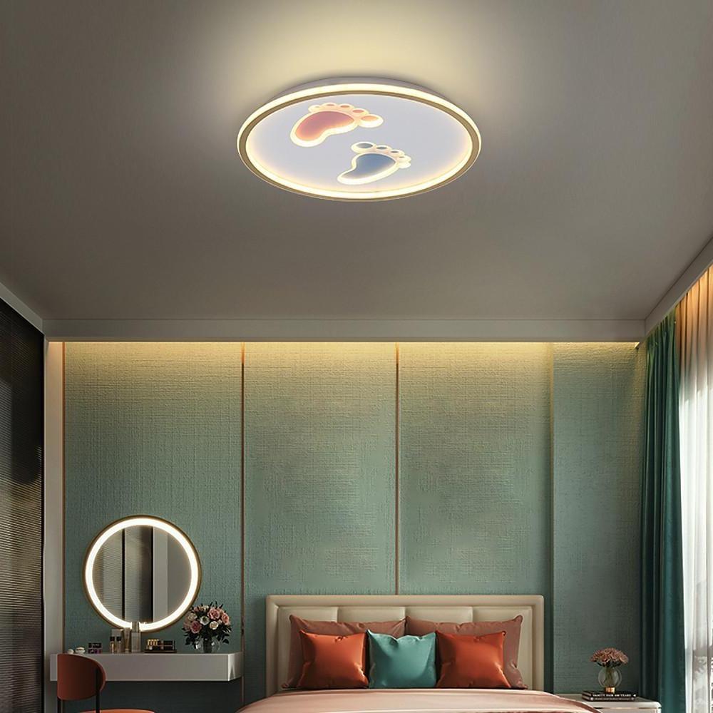 Feet Image Novelty Nordic Metal LED Flush Mount Ceiling Light for Bedroom - Lamp Outdoor
