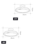 Circular LED Modern Flush Mount Lighting Ceiling Lights Hanging Light - Lamp Outdoor