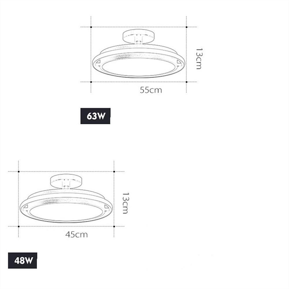 Circular LED Modern Flush Mount Lighting Ceiling Lights Hanging Light - Lamp Outdoor