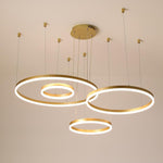 Circle Aluminum Large Chandeliers for High Ceilings Living Room Ceiling Lights - Lamp Outdoor