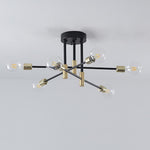 6-light LED Sputnik Design Nordic Semi-Flush Mount Lighting Chandelier - Lamp Outdoor
