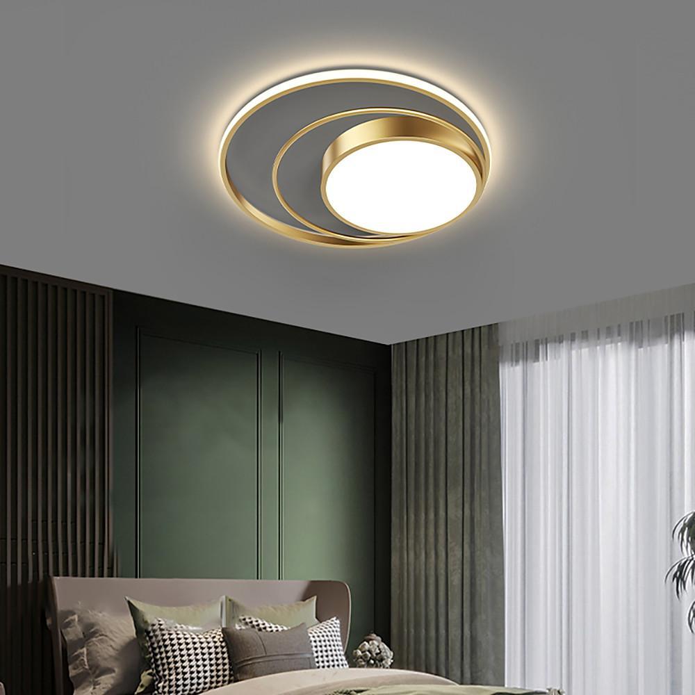 Multiple Circles Black Flush Mount Light LED Ceiling Light - Lamp Outdoor