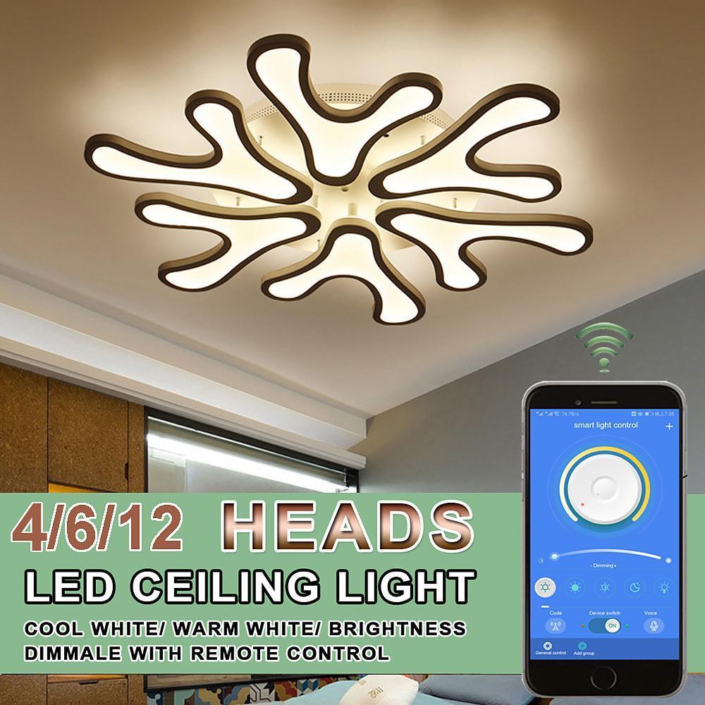 Creative Flower Dimmable LED Nordic Ceiling Lights Flush Mount Lighting - Lamp Outdoor