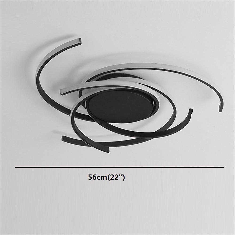 Abstract Curve Dimmable LED Nordic Ceiling Lights Flush Mount Lighting - Lamp Outdoor
