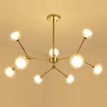 9-light Glass LED Nordic Sputnik Chandeliers Hanging Ceiling Lights - Lamp Outdoor