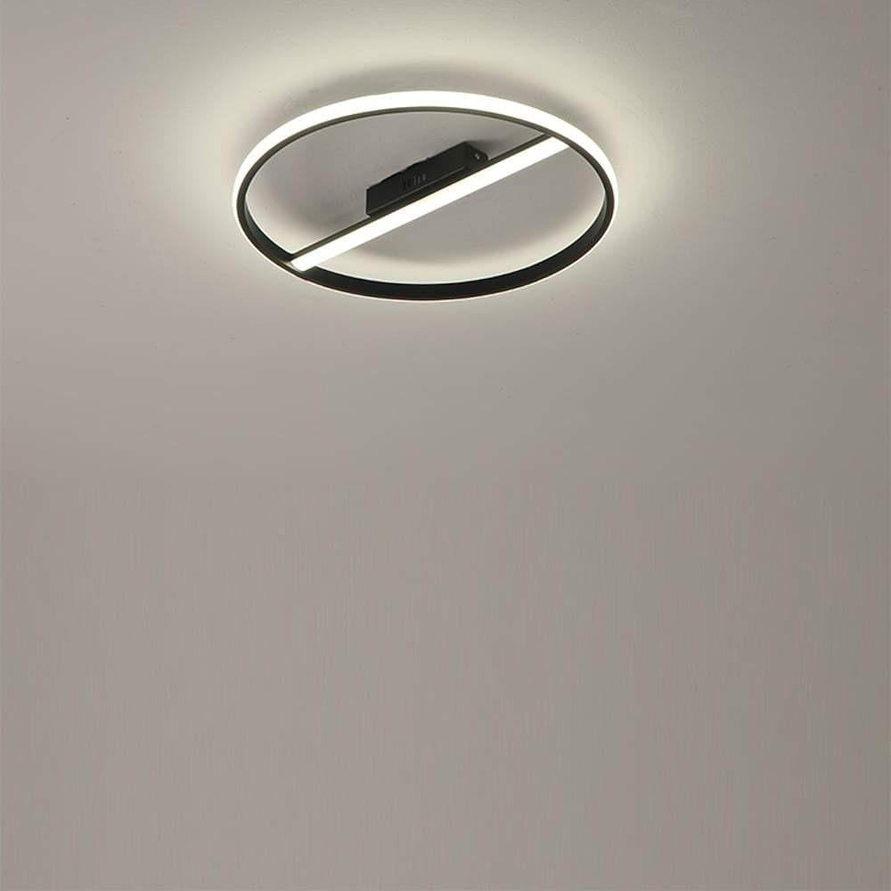 Creative Circle Flush Mount Light Metal Ceiling Light 1 Light - Lamp Outdoor