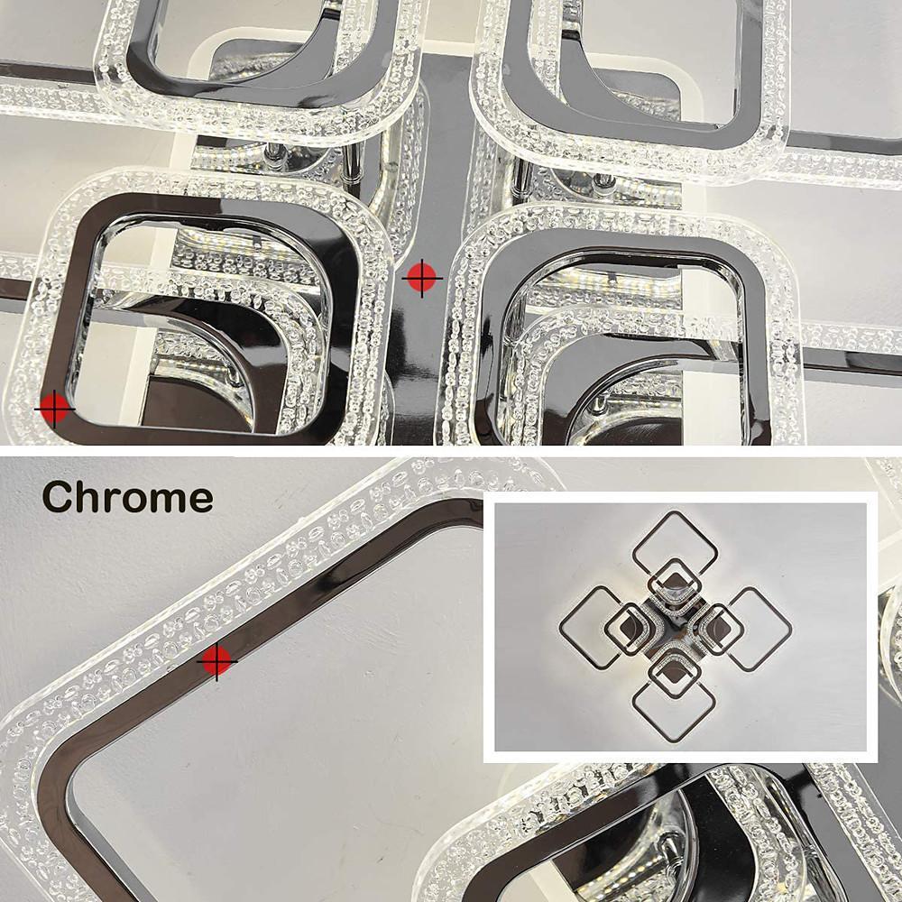 5 Square LED Modern Ceiling Lights Fixture Flush Mount Lighting Ceiling Lamp - Lamp Outdoor