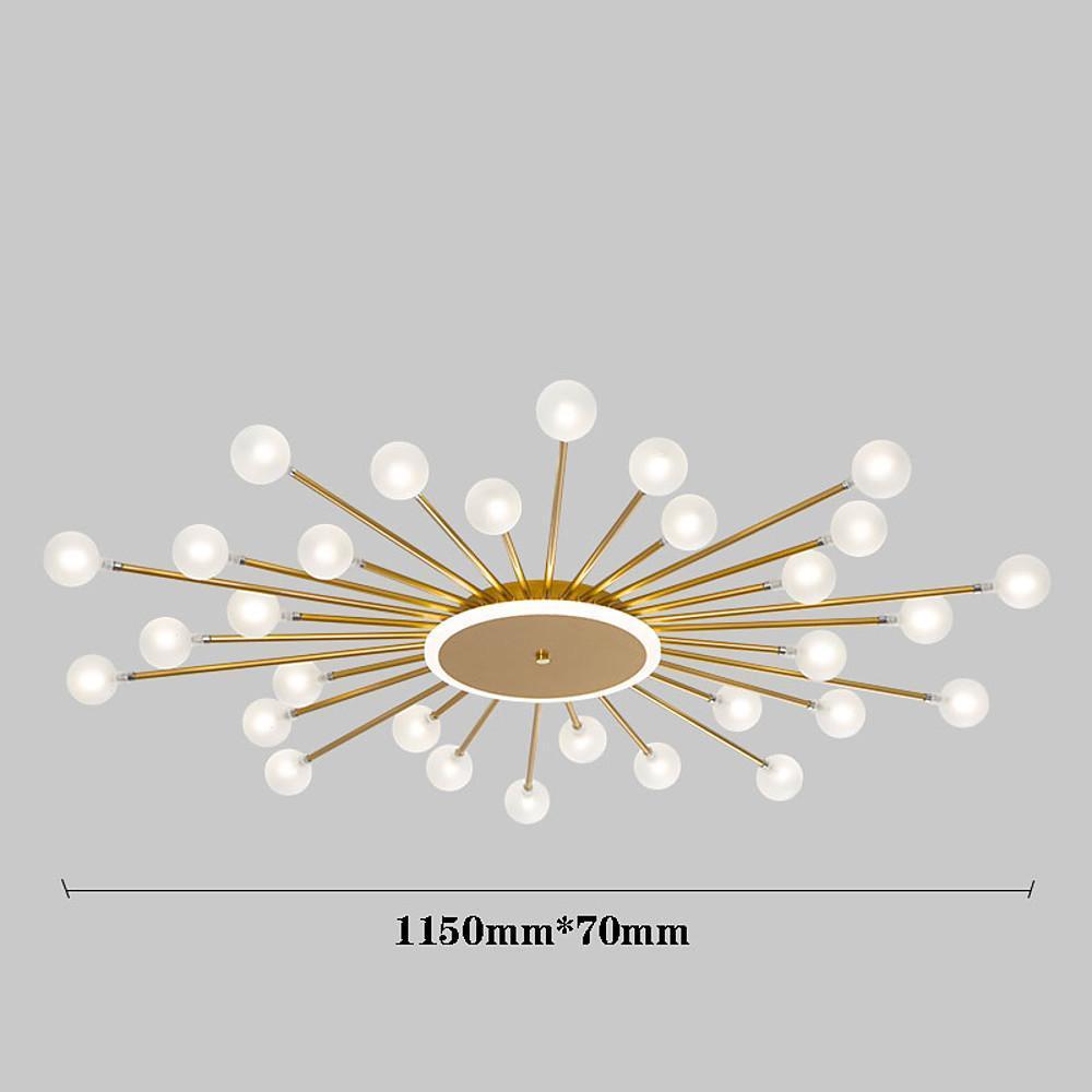 24 Lights LED Glass Metal Nordic Hanging Ceiling Lights Pendant Lights - Lamp Outdoor