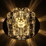 Electroplated Metal Crystal Flower Multi Color LED Modern Ceiling Light - Lamp Outdoor