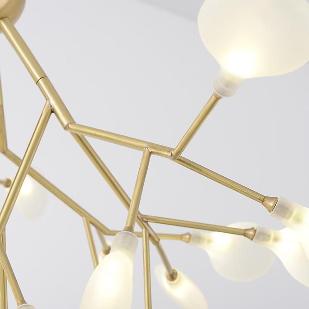 45 Lights Creative Copper Glass Design LED Modern Sputnik Chandelier - Lamp Outdoor