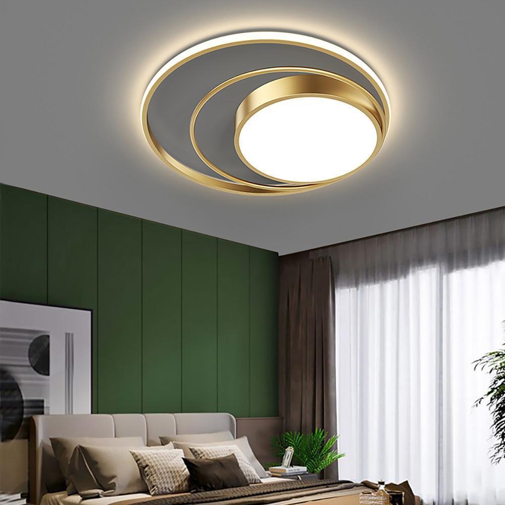 Multiple Circles Black Flush Mount Light LED Ceiling Light - Lamp Outdoor
