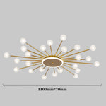 24 Lights LED Glass Metal Nordic Hanging Ceiling Lights Pendant Lights - Lamp Outdoor