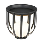 Industrial Solar Outdoor LED Floor Lantern Lamp with Tray - Lamp Outdoor