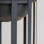 Industrial Solar Outdoor LED Floor Lantern Lamp with Tray - Lamp Outdoor