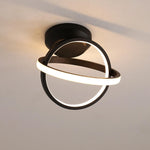 Creative Circles LED Black Modern Ceiling Lights Flush Mount Lighting - Lamp Outdoor