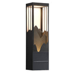 Mountain Scenery LED up Down Lighting Waterproof Solar Wall Lamp Porch Lights - Lamp Outdoor