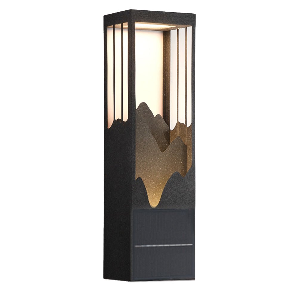 Mountain Scenery LED up Down Lighting Waterproof Solar Wall Lamp Porch Lights - Lamp Outdoor