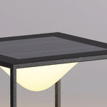 Close-up detail showing curved LED light element and textured surface finish of modern fixture