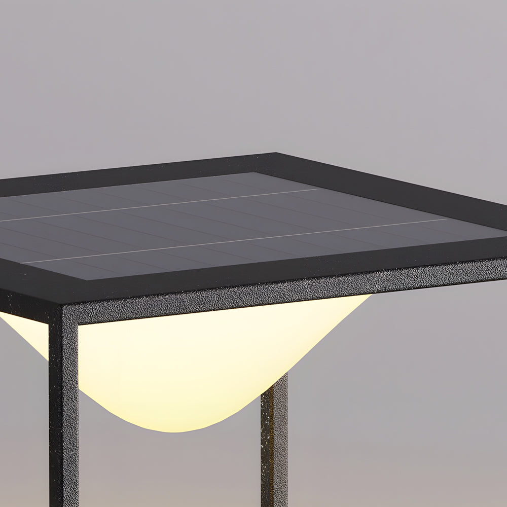 Close-up detail showing curved LED light element and textured surface finish of modern fixture