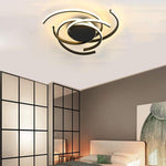 30 Inch Swirls Circle Abstract LED Flush Mount Ceiling Light - Lamp Outdoor