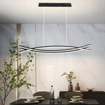 Long Lines LED Dimmable Chandelier Dining Room Light Fixtures - Lamp Outdoor