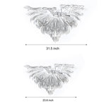 Luxury Flowers Handcrafted Art Glass 3 Step Dimming Modern Chandelier - Lamp Outdoor