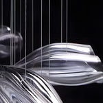 Luxury Flowers Handcrafted Art Glass 3 Step Dimming Modern Chandelier - Lamp Outdoor