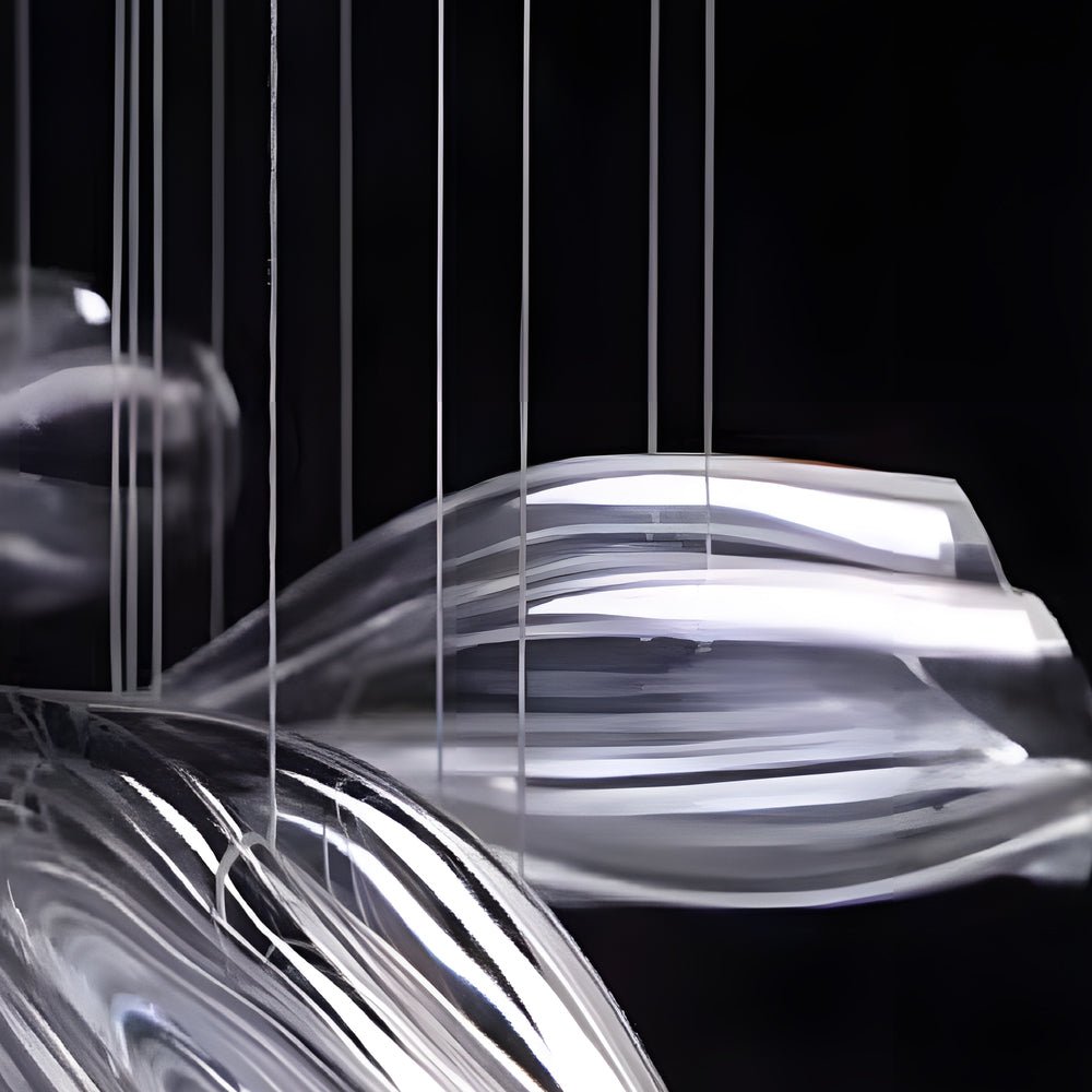 Luxury Flowers Handcrafted Art Glass 3 Step Dimming Modern Chandelier - Lamp Outdoor